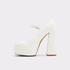 SaleAnjieHeeled Mary Janes - Platform -Trendy Soles Sales Store anjie white 115 002 033 alt2 sq gy 2000x2000
