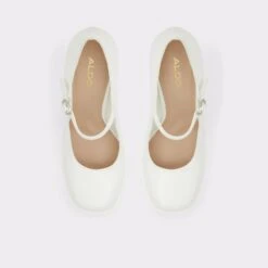 SaleAnjieHeeled Mary Janes - Platform -Trendy Soles Sales Store anjie white 115 002 033 alt5 sq gy 2000x2000
