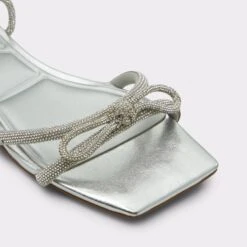 AstaraStrappy Flat Sandal -Trendy Soles Sales Store astara silver 040 003 029 alt4 sq gy 2000x2000
