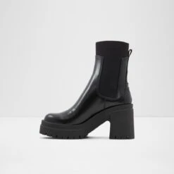 Final Sale - The Item Cannot Be ReturnedBigmoodChelsea Boot - Lug Sole -Trendy Soles Sales Store bigmood black 001 001 042 alt2 sq nt 1200x1200