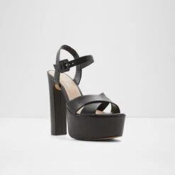Final Sale - The Item Cannot Be ReturnedCameliaAnkle Strap Heeled Sandal - Plateforme -Trendy Soles Sales Store camelia black 001 001 043 alt3 sq nt 1200x1200