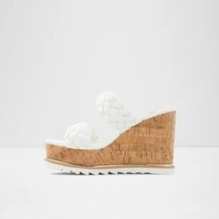 SaleCorkyWedge Sandal - Wedge Heel -Trendy Soles Sales Store corky white 100 002 043 alt2 sq nt 1200x1200