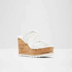 SaleCorkyWedge Sandal - Wedge Heel -Trendy Soles Sales Store corky white 100 002 043 alt3 sq nt 1200x1200
