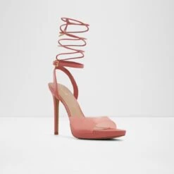 Final Sale - The Item Cannot Be ReturnedDocillaStrappy Heeled Sandal - Stiletto Platform -Trendy Soles Sales Store docilla pink 690 002 029 alt3 sq nt 1200x1200