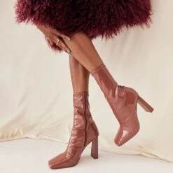 Final Sale - The Item Cannot Be ReturnedFidellaAnkle Boot -Trendy Soles Sales Store fidella brown 221 002 033 look part sq nt 1200x1200