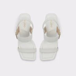&New NewFidlesStrappy Heeled Sandal -Trendy Soles Sales Store fidles white 100 001 043 alt5 sq gy 2000x2000