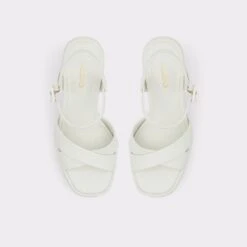 SaleGisellStrappy Heeled Sandal - Platform -Trendy Soles Sales Store gisell white 121 001 043 alt5 sq gy 2000x2000