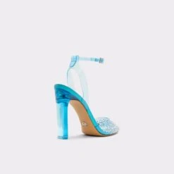 DISNEY X ALDOGlassslipperStrappy Heeled Shoe -Trendy Soles Sales Store glassslipper blue 440 002 020 alt1 sq gy 2000x2000