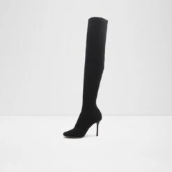 Final Sale - The Item Cannot Be ReturnedHalobrennonOver-the-knee Boot - Stiletto Heel -Trendy Soles Sales Store halobrennon black 001 003 017 alt2 sq nt 1200x1200