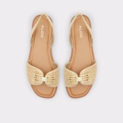 HilarySling Back Flat Sandal -Trendy Soles Sales Store hilary beige 101 003 040 alt5 sq gy 2000x2000
