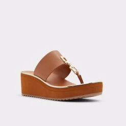 MaesllanFlip Flop - Wedge Heel -Trendy Soles Sales Store maesllan brown 210 002 043 alt3 sq gy 2000x2000