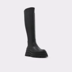 Final Sale - The Item Cannot Be ReturnedMajorr-wwcKnee-high Boot - Lug Sole -Trendy Soles Sales Store majorr wwc black 001 002 045 alt3 sq gy 2000x2000
