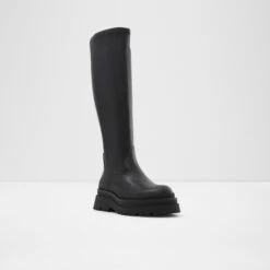 Final Sale - The Item Cannot Be ReturnedMajorrKnee-high Boot - Lug Sole -Trendy Soles Sales Store majorr black 007 002 045 alt3 sq nt 1200x1200