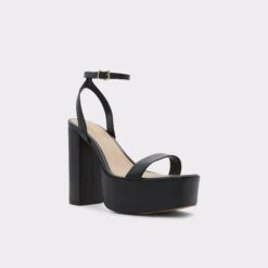 SaleMatyldaStrappy Heeled Sandal - Platform -Trendy Soles Sales Store matylda black 001 001 043 alt3 sq gy 2000x2000