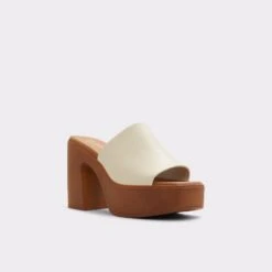 &New NewMayseeHeeled Mule - Platform -Trendy Soles Sales Store maysee white 110 001 043 alt3 sq gy 2000x2000