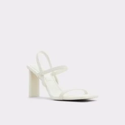 OkurraStrappy Heeled Sandal -Trendy Soles Sales Store okurra white 100 002 043 alt3 sq gy 2000x2000