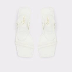 OkurraStrappy Heeled Sandal -Trendy Soles Sales Store okurra white 100 002 043 alt5 sq gy 2000x2000