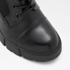 LightweightRebelCombat Ankle Boot - Lug Sole -Trendy Soles Sales Store rebel black 001 003 029 alt4 sq nt 1200x1200