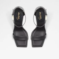 Flexible SolesRenzaStrappy Heeled Sandal - Stiletto Heel -Trendy Soles Sales Store renza black 001 001 043 alt5 sq nt 1200x1200