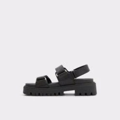 SanddyWedge Sandal - Lug Sole -Trendy Soles Sales Store sanddy black 001 001 043 alt2 sq gy 2000x2000