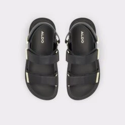 SanddyWedge Sandal - Lug Sole -Trendy Soles Sales Store sanddy black 001 001 043 alt5 sq gy 2000x2000