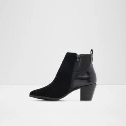 Final Sale - The Item Cannot Be ReturnedSavunChelsea Boot - Block Heel -Trendy Soles Sales Store savun black 007 001 029 alt2 sq nt 1200x1200