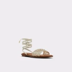 &New NewSeazenStrappy Flat Sandal -Trendy Soles Sales Store seazen white 110 002 029 alt3 sq gy 2000x2000