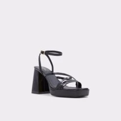 TaiaStrappy Heeled Sandal - Platform -Trendy Soles Sales Store taia black 001 002 033 alt3 sq gy 2000x2000