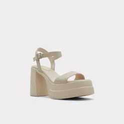 &New NewTainaStrappy Heeled Sandal - Platform -Trendy Soles Sales Store taina white 110 001 043 alt3 sq gy 2000x2000