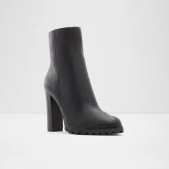 Final Sale - The Item Cannot Be ReturnedTealithAnkle Boot - Block Heel -Trendy Soles Sales Store tealith black 001 001 043 alt3 sq nt 1200x1200
