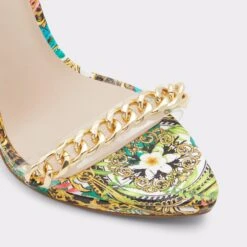 Final Sale - The Item Cannot Be ReturnedThirakinAnkle Strap Heeled Sandal - Stiletto Heel -Trendy Soles Sales Store thirakin multi 961 002 009 alt4 sq gy 2000x2000