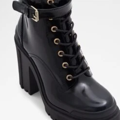 Final Sale - The Item Cannot Be ReturnedUpliftCombat Boots - Lug Sole -Trendy Soles Sales Store uplift black 001 001 042 alt4 sq nt 1200x1200