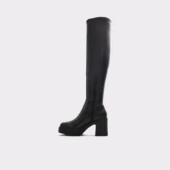 Final Sale - The Item Cannot Be ReturnedUpscaleOver-the-knee Boot - Lug Sole -Trendy Soles Sales Store upscale black 001 002 043 alt2 sq gy 2000x2000