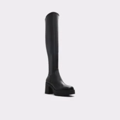 Final Sale - The Item Cannot Be ReturnedUpscaleOver-the-knee Boot - Lug Sole -Trendy Soles Sales Store upscale black 001 002 043 alt3 sq gy 2000x2000