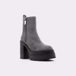 Final Sale - The Item Cannot Be ReturnedUpsidePlatform Ankle Boot - Lug Sole -Trendy Soles Sales Store upside grey 021 001 046 alt3 sq gy 2000x2000